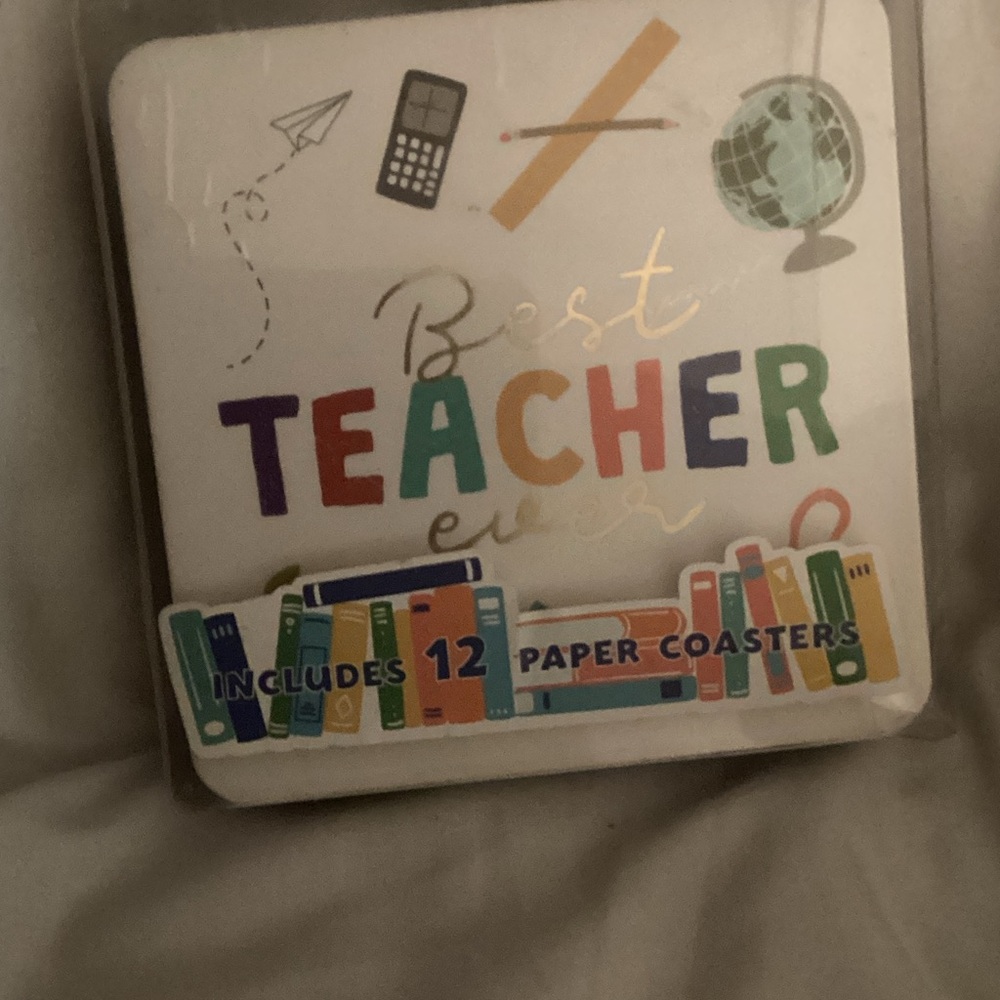 Colorful Teacher Coasters Set - Picture 2 of 11
